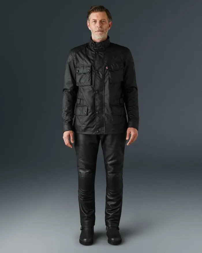 Waxed Jackets Men Belstaff Stealth Crosby Motorcycle Jacket Black Waxed Jackets Men Belstaff Stealth Crosby Motorcycle Jacket Black
