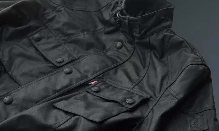 Waxed Jackets Men Belstaff Stealth Crosby Motorcycle Jacket Black Waxed Jackets Men Belstaff Stealth Crosby Motorcycle Jacket Black