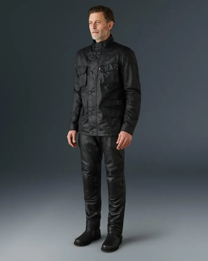 Waxed Jackets Men Belstaff Stealth Crosby Motorcycle Jacket Black Waxed Jackets Men Belstaff Stealth Crosby Motorcycle Jacket Black