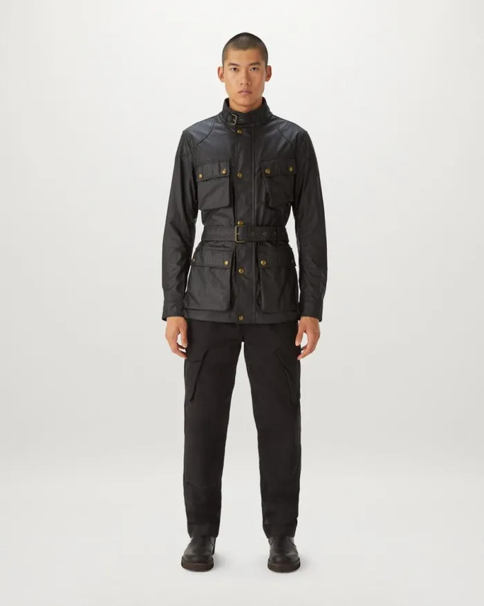 Waxed Jackets Men Belstaff Trialmaster Jacket Black Waxed Jackets Men Belstaff Trialmaster Jacket Black