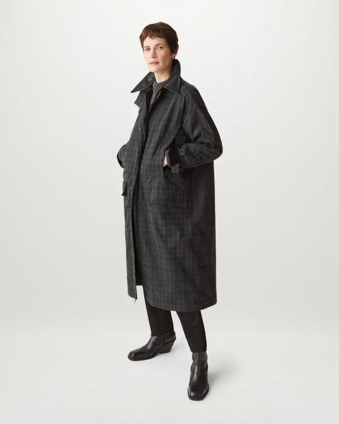 Waxed Jackets Women Belstaff Aster Coat Charcoalblack