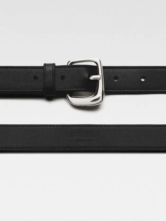 Women Belts JACQUEMUS The Ovalo Belt Black Women Belts JACQUEMUS The Ovalo Belt Black