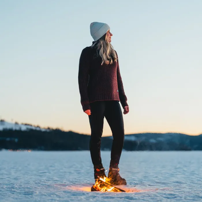 Women Bergans Of Norway Hiking Pants Flyen Winter Tights Black