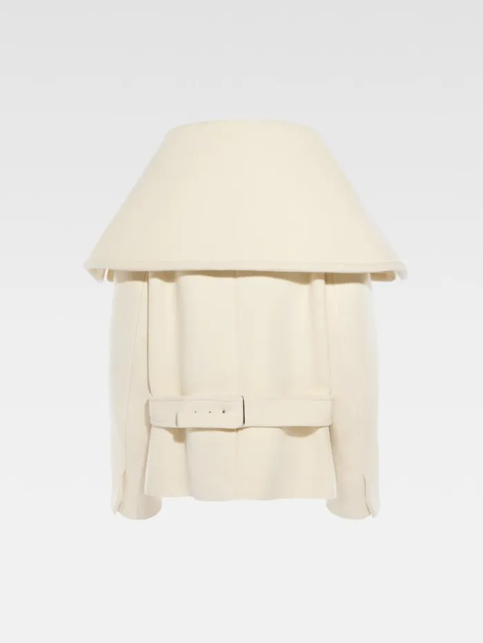 Women Coats and Jackets JACQUEMUS The Caruso Peacoat Offwhite Women Coats and Jackets JACQUEMUS The Caruso Peacoat Offwhite