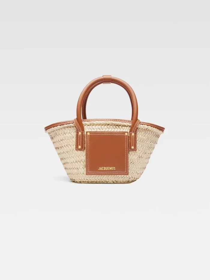 Women Crossbody and Handbags JACQUEMUS The Small Soli Basket Light Brown