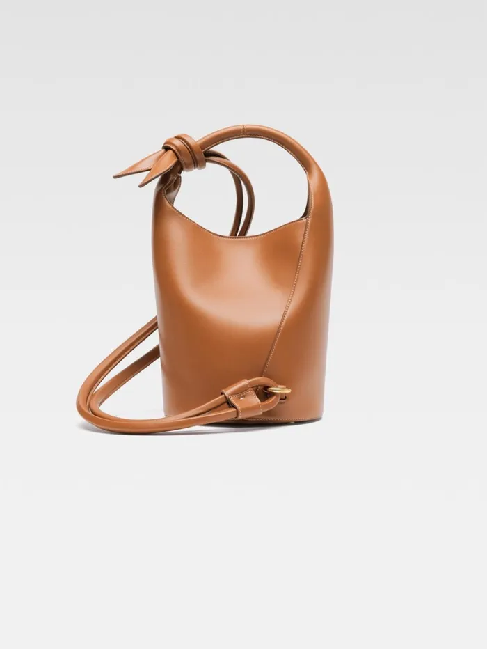 Women Crossbody and Handbags JACQUEMUS The Small Tourni Light Brown Women Crossbody and Handbags JACQUEMUS The Small Tourni Light Brown