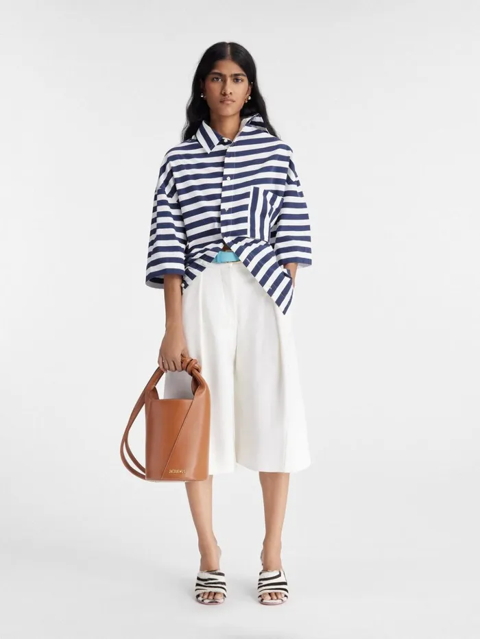 Women Crossbody and Handbags JACQUEMUS The Small Tourni Light Brown Women Crossbody and Handbags JACQUEMUS The Small Tourni Light Brown