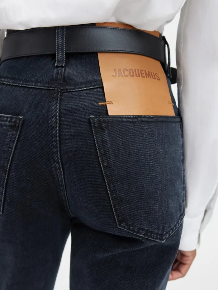 Women Denim JACQUEMUS The Straight DeNmes Denim Pants Black Women Denim JACQUEMUS The Straight DeNmes Denim Pants Black