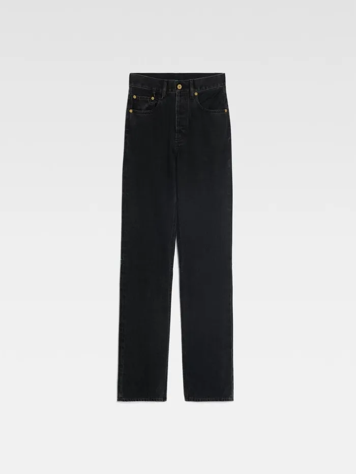 Women Denim JACQUEMUS The Straight DeNmes Denim Pants Black Women Denim JACQUEMUS The Straight DeNmes Denim Pants Black