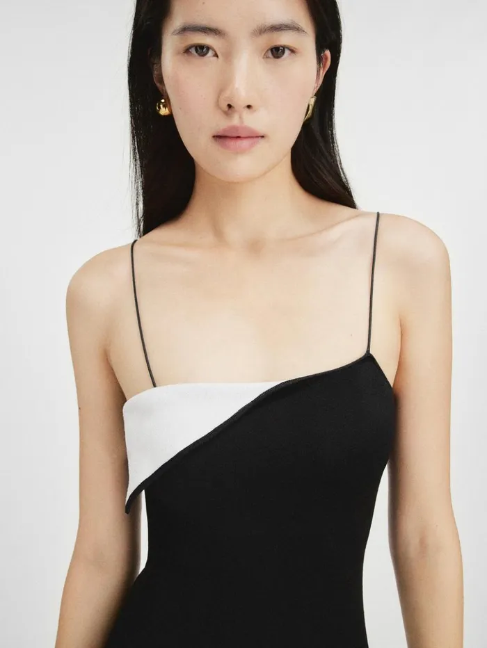 Women Dresses and Skirts JACQUEMUS The Aro Mini Dress Black Women Dresses and Skirts JACQUEMUS The Aro Mini Dress Black