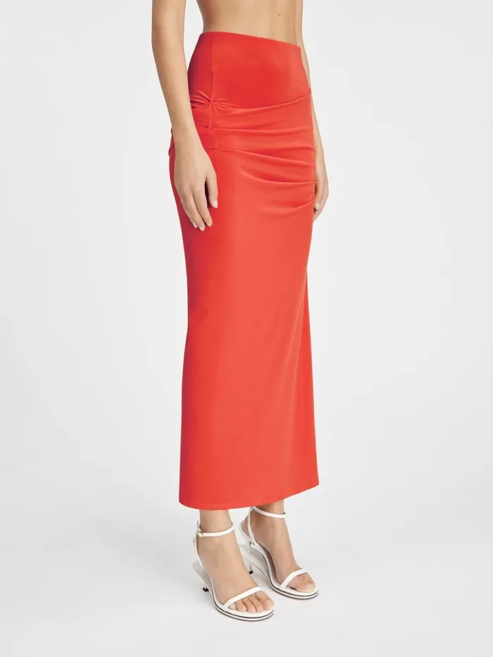 Women Dresses and Skirts JACQUEMUS The Drapeado Skirt Orange Women Dresses and Skirts JACQUEMUS The Drapeado Skirt Orange