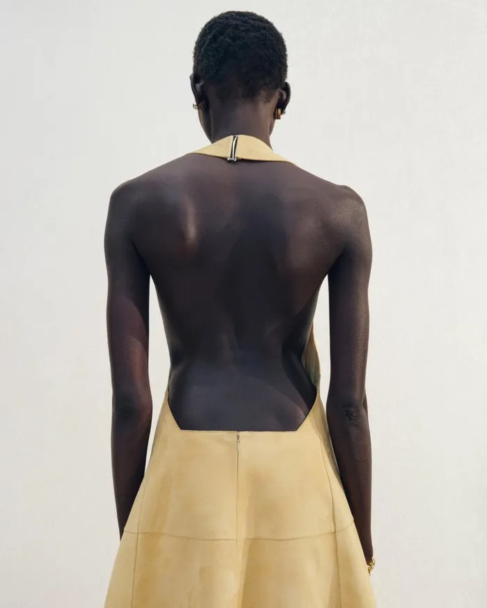 Women Dresses and Skirts JACQUEMUS The Favola Dress Beige Women Dresses and Skirts JACQUEMUS The Favola Dress Beige