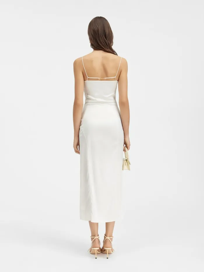 Women Dresses and Skirts JACQUEMUS The Notte Dress Offwhite Women Dresses and Skirts JACQUEMUS The Notte Dress Offwhite