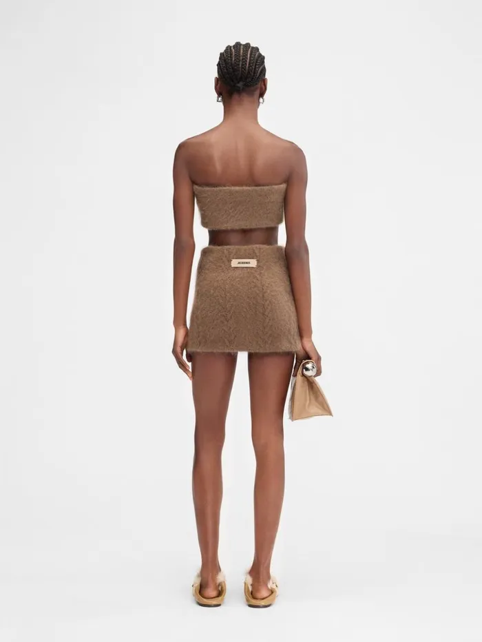 Women Dresses and Skirts JACQUEMUS The Nuvola Skirt Camel Women Dresses and Skirts JACQUEMUS The Nuvola Skirt Camel