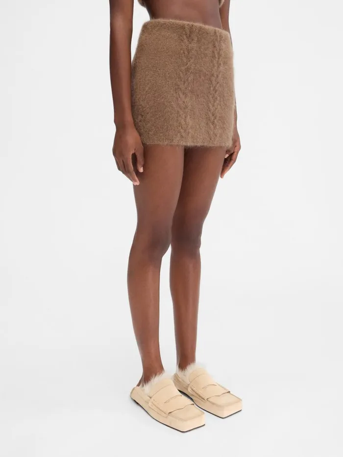 Women Dresses and Skirts JACQUEMUS The Nuvola Skirt Camel Women Dresses and Skirts JACQUEMUS The Nuvola Skirt Camel