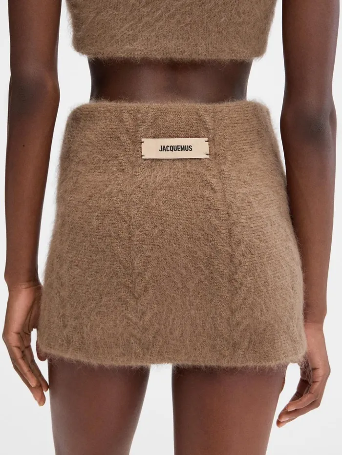 Women Dresses and Skirts JACQUEMUS The Nuvola Skirt Camel Women Dresses and Skirts JACQUEMUS The Nuvola Skirt Camel