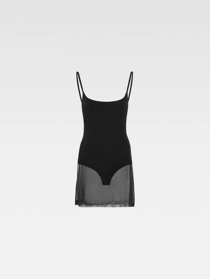 Women Dresses and Skirts JACQUEMUS The Roupao Knit Dress Black Women Dresses and Skirts JACQUEMUS The Roupao Knit Dress Black