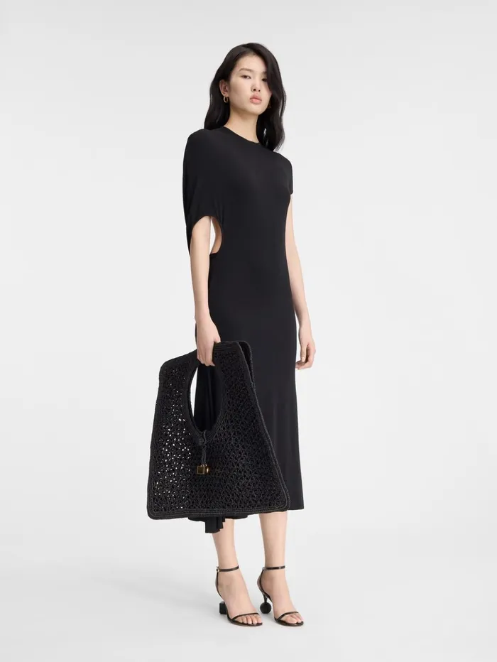 Women Dresses and Skirts JACQUEMUS The Salerno Dress Black Women Dresses and Skirts JACQUEMUS The Salerno Dress Black