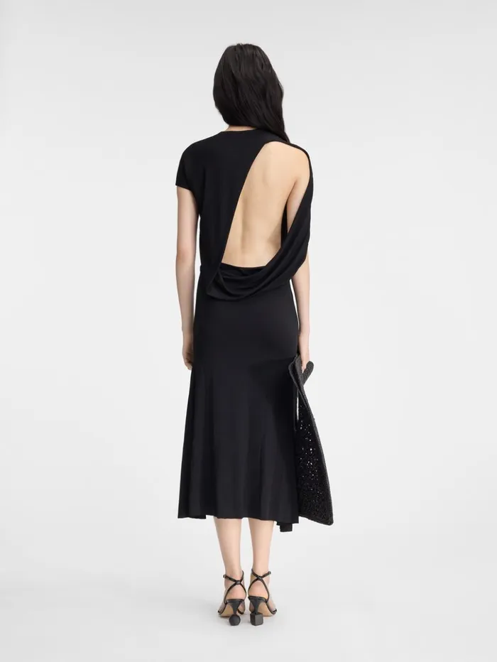 Women Dresses and Skirts JACQUEMUS The Salerno Dress Black Women Dresses and Skirts JACQUEMUS The Salerno Dress Black