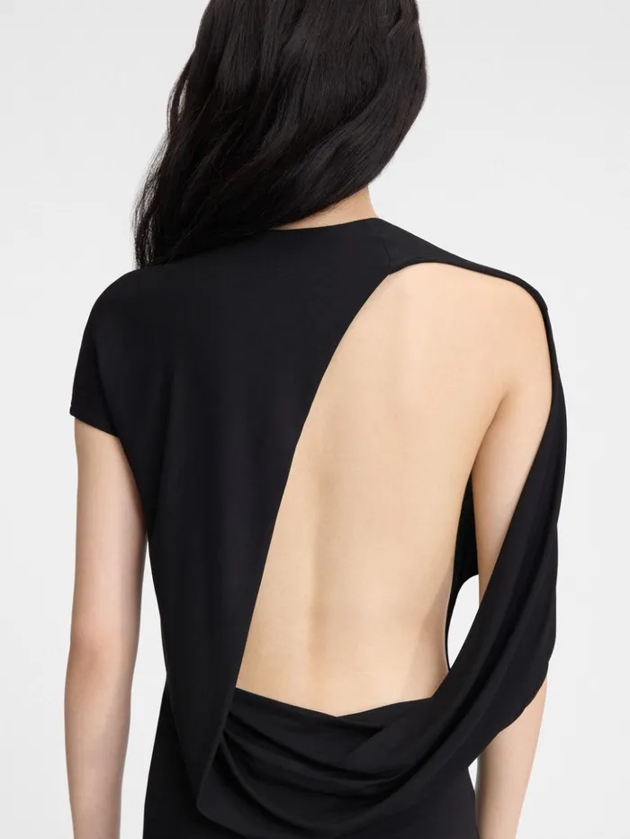 Women Dresses and Skirts JACQUEMUS The Salerno Dress Black Women Dresses and Skirts JACQUEMUS The Salerno Dress Black