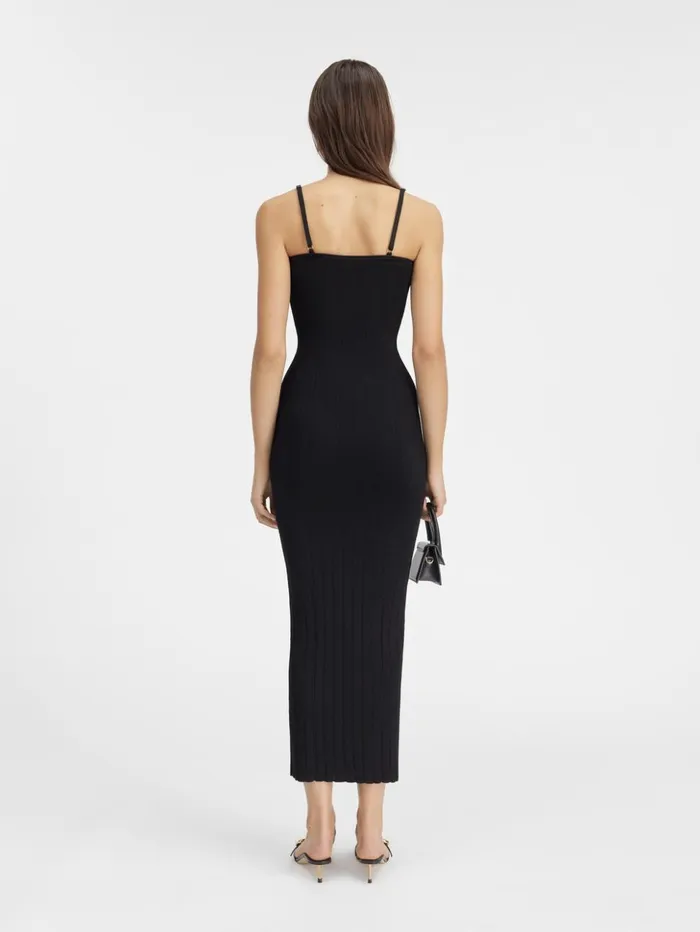 Women Dresses and Skirts JACQUEMUS The Sierra Dress With Straps Black Women Dresses and Skirts JACQUEMUS The Sierra Dress With Straps Black