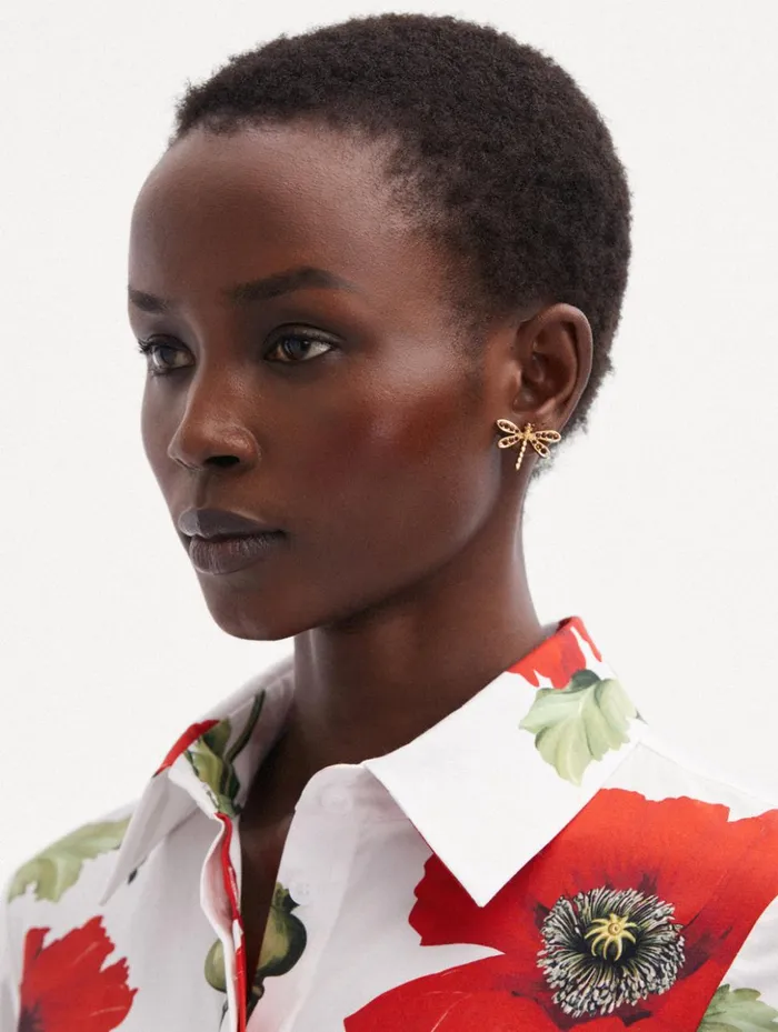 Women Earrings Oscar De La Renta Dragonfly Earrings Amber Women Earrings Oscar De La Renta Dragonfly Earrings Amber