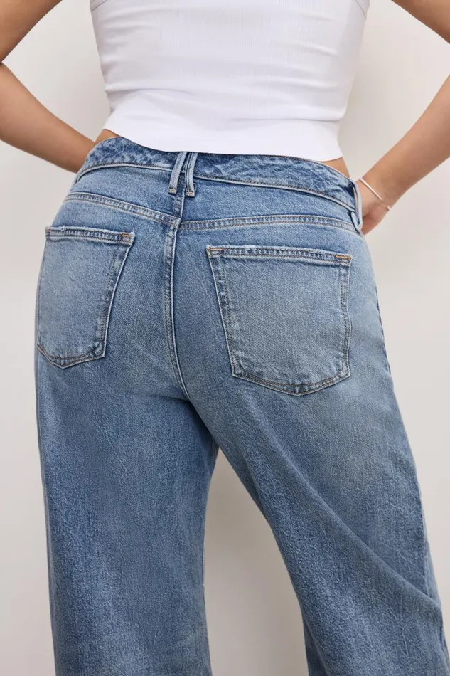 Women GOOD AMERICAN Jeans GOOD EASE RELAXEDJEANS Indigo575 Women GOOD AMERICAN Jeans GOOD EASE RELAXEDJEANS Indigo575