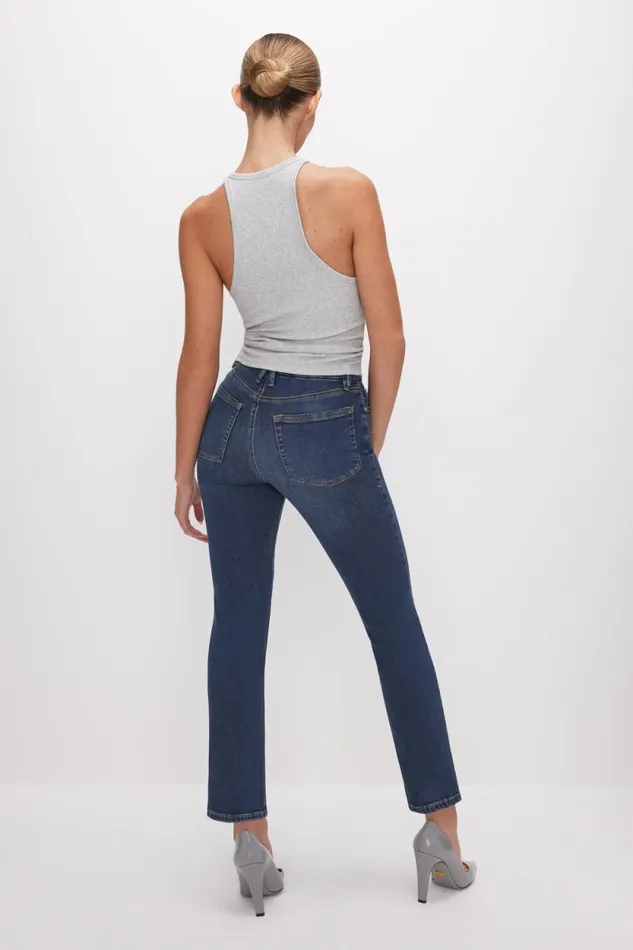 Women GOOD AMERICAN Jeans GOOD LEGS STRAIGHTJEANS Blue004