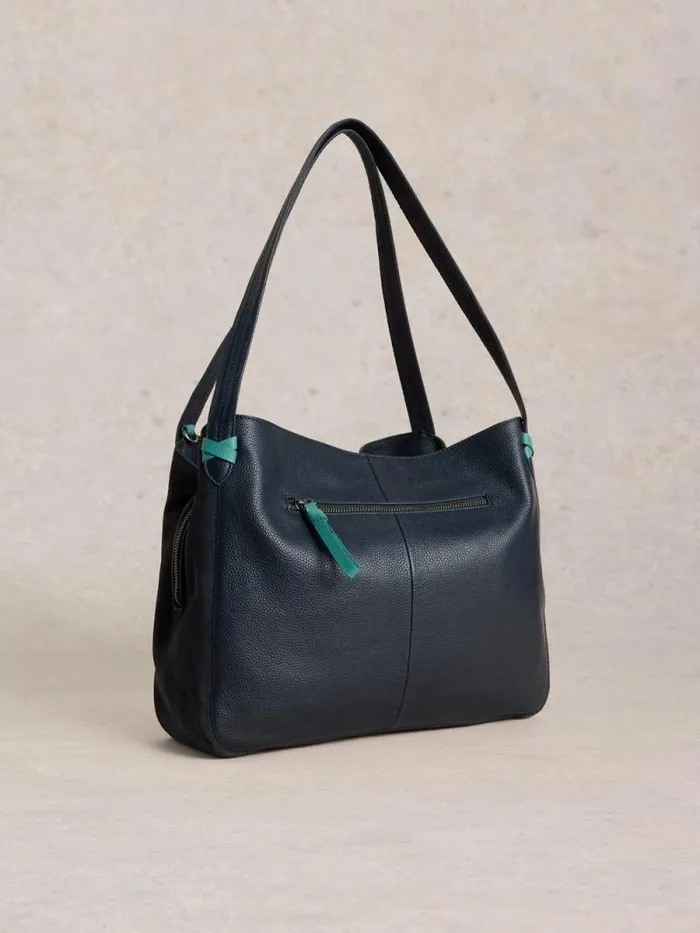 Women Hettie Leather Zip Tote Dark Navy White Stuff Bags and Purses Women Hettie Leather Zip Tote Dark Navy White Stuff Bags and Purses
