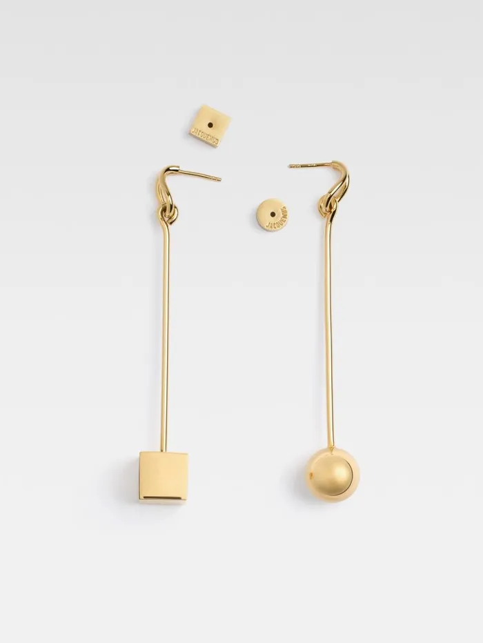 Women Jewellery JACQUEMUS The Nodo Earrings Gold Women Jewellery JACQUEMUS The Nodo Earrings Gold