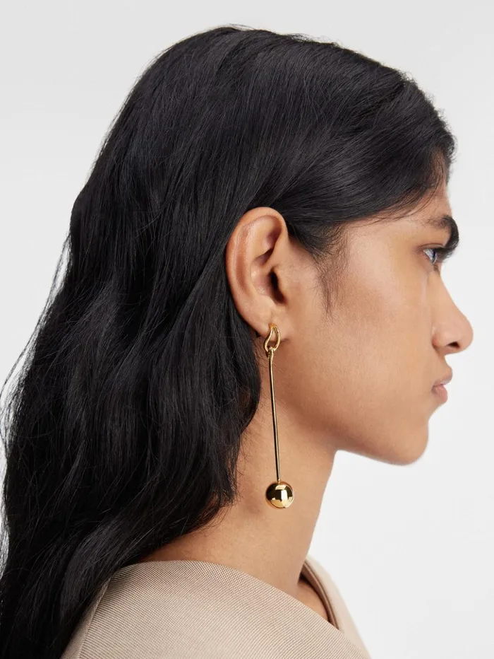 Women Jewellery JACQUEMUS The Nodo Earrings Gold Women Jewellery JACQUEMUS The Nodo Earrings Gold
