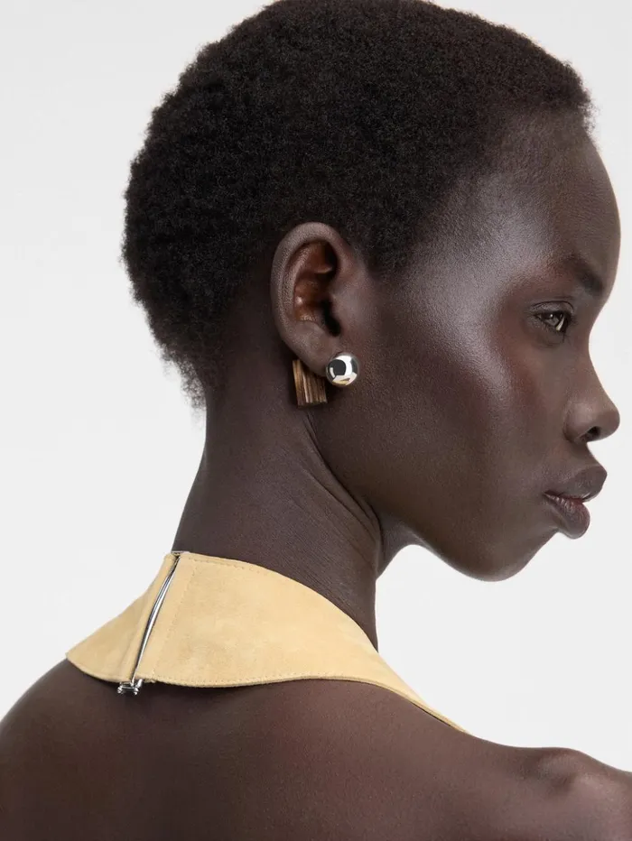Women Jewellery JACQUEMUS The Perlina Earrings Silver Brown Women Jewellery JACQUEMUS The Perlina Earrings Silver Brown
