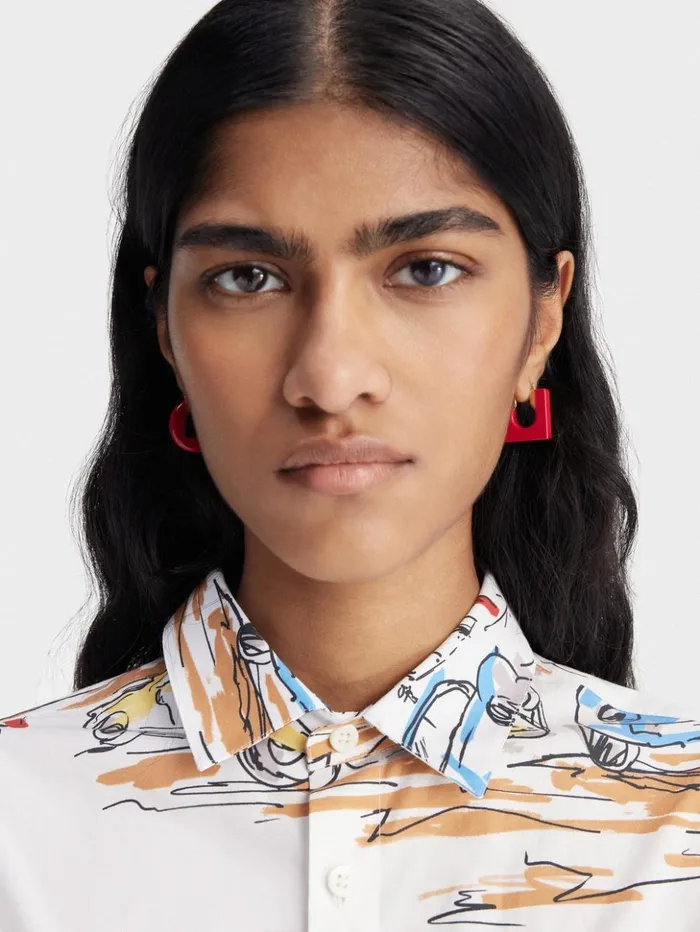 Women Jewellery JACQUEMUS The Rond Carr Earrings Red Women Jewellery JACQUEMUS The Rond Carr Earrings Red