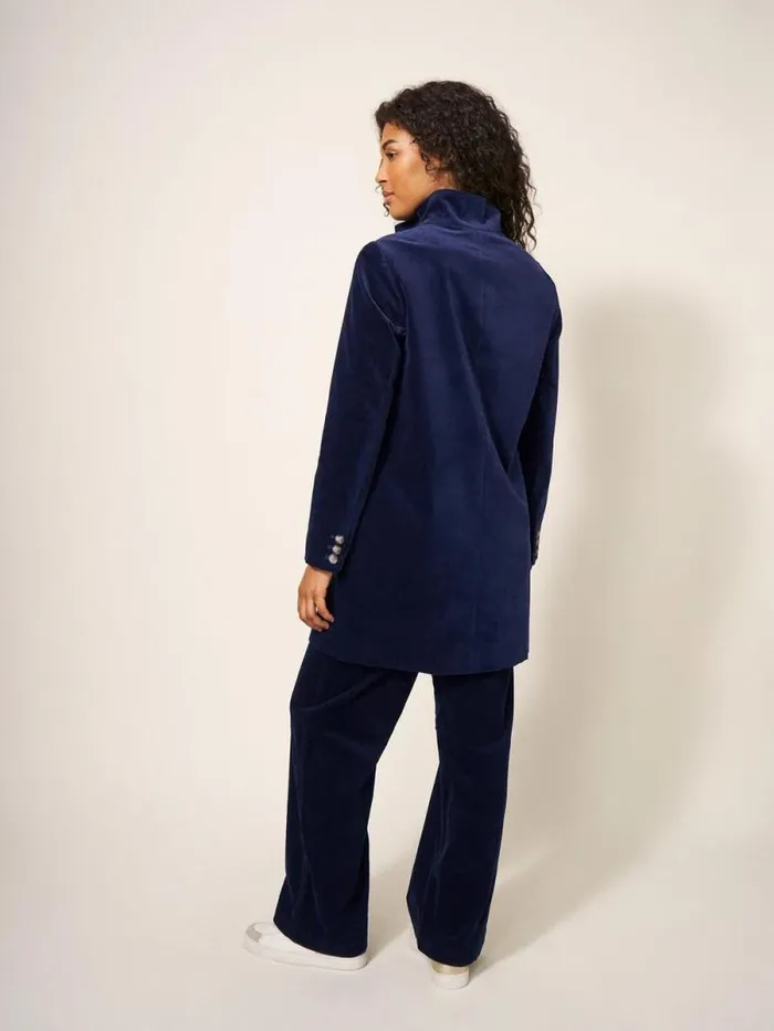 Women Karla Smart Velvet Coat Dark Navy White Stuff Coats and Jackets Women Karla Smart Velvet Coat Dark Navy White Stuff Coats and Jackets