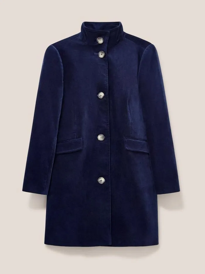 Women Karla Smart Velvet Coat Dark Navy White Stuff Coats and Jackets Women Karla Smart Velvet Coat Dark Navy White Stuff Coats and Jackets