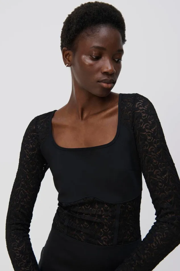 Women Knitwear Jonathan Simkhai SIMKHAI Wolford Lace Mini Women Knitwear Jonathan Simkhai SIMKHAI Wolford Lace Mini