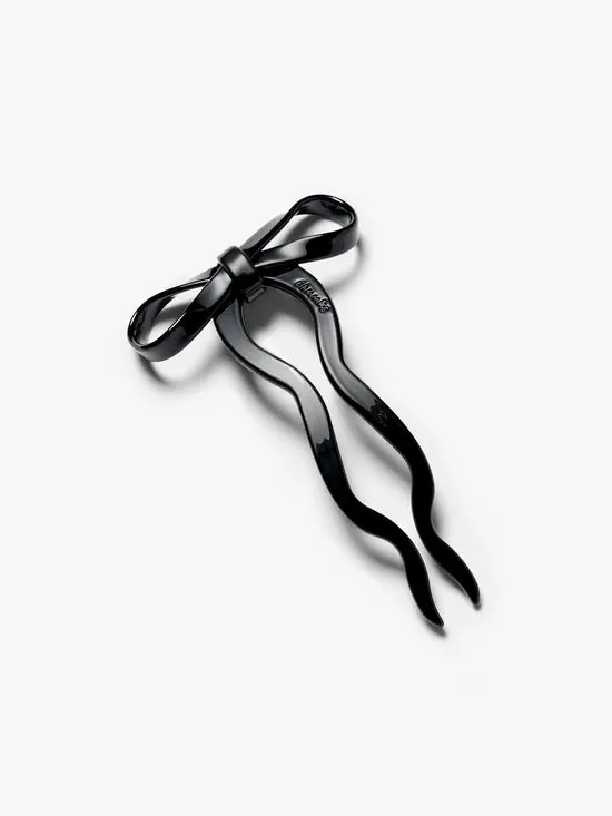 Women Lisa Says Gah Large Bow Hairpin Black Hair Accessories