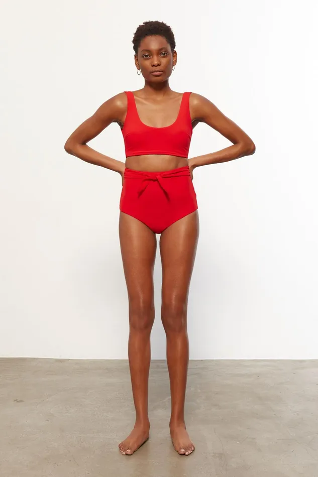 Women Mara Hoffman Bikini Tops Lira Bikini Top Red Women Mara Hoffman Bikini Tops Lira Bikini Top Red