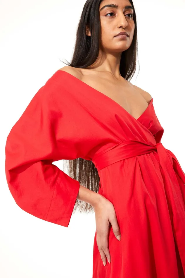 Women Mara Hoffman Dresses Agnella Dress Red Women Mara Hoffman Dresses Agnella Dress Red