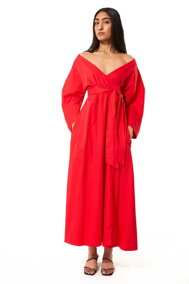 Women Mara Hoffman Dresses Agnella Dress Red Women Mara Hoffman Dresses Agnella Dress Red