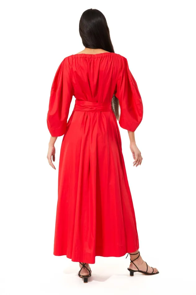 Women Mara Hoffman Dresses Agnella Dress Red Women Mara Hoffman Dresses Agnella Dress Red
