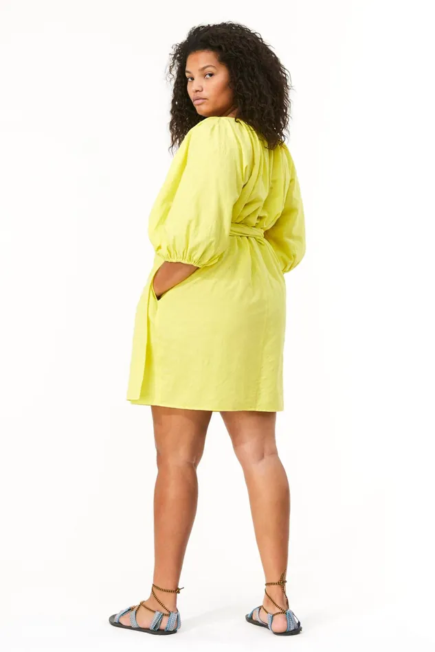 Women Mara Hoffman Extended Sizes Extended Coletta Dress Neon Green Women Mara Hoffman Extended Sizes Extended Coletta Dress Neon Green