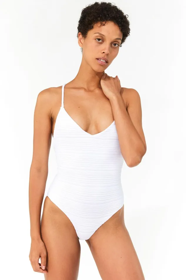 Women Mara Hoffman One Pieces Emma One Piece White Women Mara Hoffman One Pieces Emma One Piece White