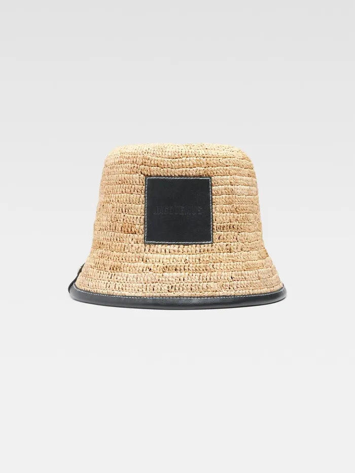 WomenMen Hats JACQUEMUS The Soli Bucket Hat Black