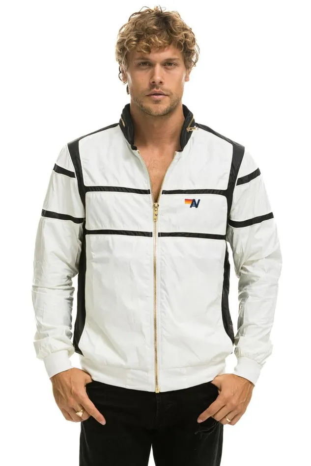 WomenMen Outerwear Aviator Nation RACER JACKET 8211 WHITE WomenMen Outerwear Aviator Nation RACER JACKET 8211 WHITE