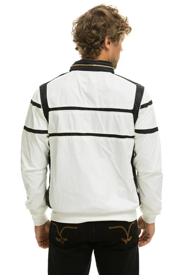 WomenMen Outerwear Aviator Nation RACER JACKET 8211 WHITE WomenMen Outerwear Aviator Nation RACER JACKET 8211 WHITE