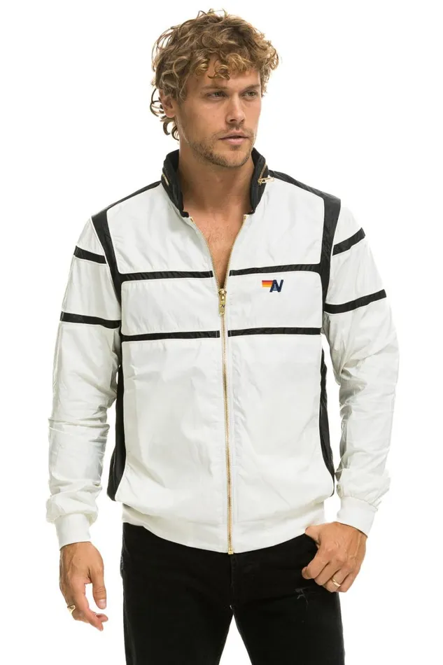 WomenMen Outerwear Aviator Nation RACER JACKET 8211 WHITE WomenMen Outerwear Aviator Nation RACER JACKET 8211 WHITE