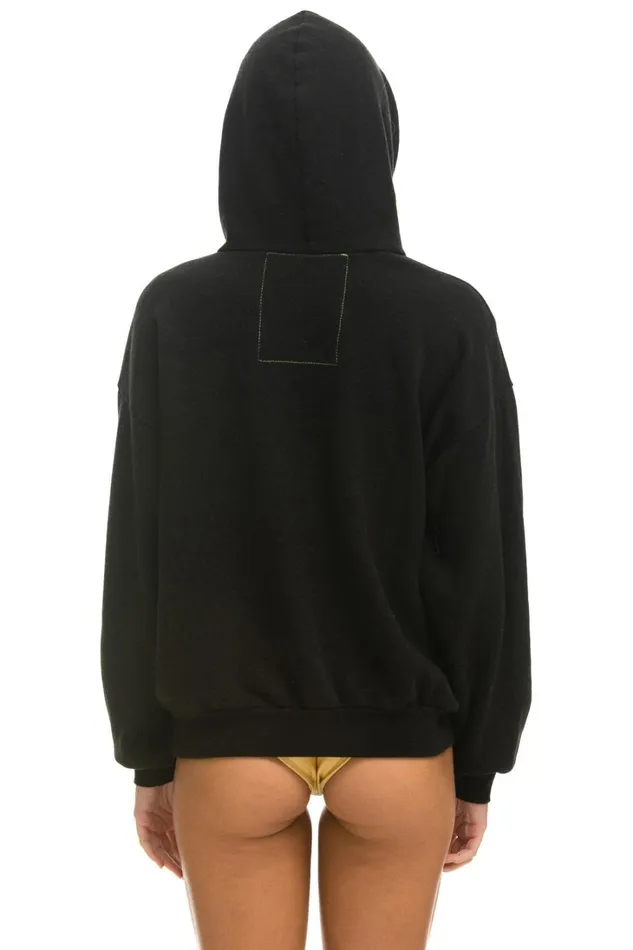 WomenMen Tops Aviator Nation ID RATHER BE SURFING RELAXED PULLOVER HOODIE 8211 BLACK WomenMen Tops Aviator Nation ID RATHER BE SURFING RELAXED PULLOVER HOODIE 8211 BLACK
