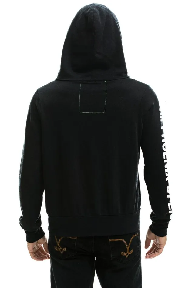 WomenMen Tops Aviator Nation WASTE MANAGEMENT OPEN 2024 ZIP HOODIE 8211 BLACK