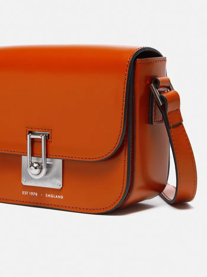 Women Meret Crossbody Orange Jigsaw Leather